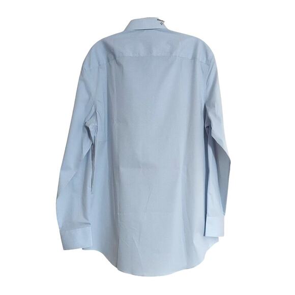 Calvin Klein Men's Steel Plus Regular Fit Stretch Wrinkle Free Dress Shirt - Picture 4 of 9